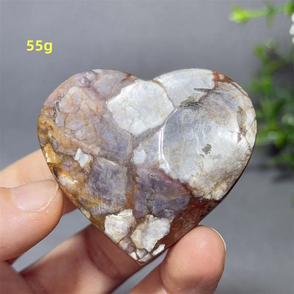 Purple Lithium Mica Heart-ToShay.org