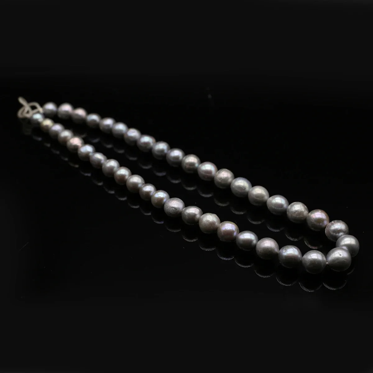 Grey Pearl Bead Necklace-ToShay.org