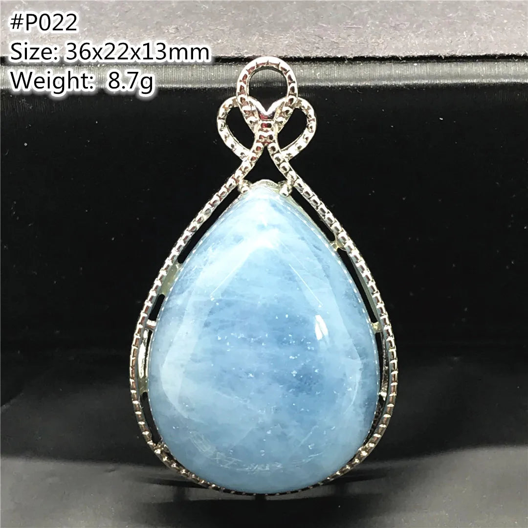 Blue Aquamarine Pendent-ToShay.org