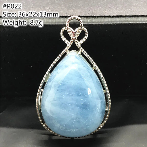 Blue Aquamarine Pendent-ToShay.org