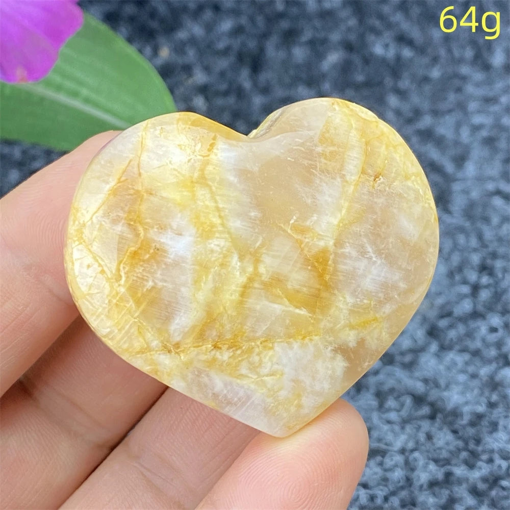 Yellow Ghost Crystal Heart-ToShay.org