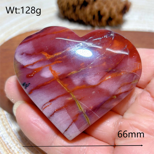 Yellow Mookaite Hearts-ToShay.org