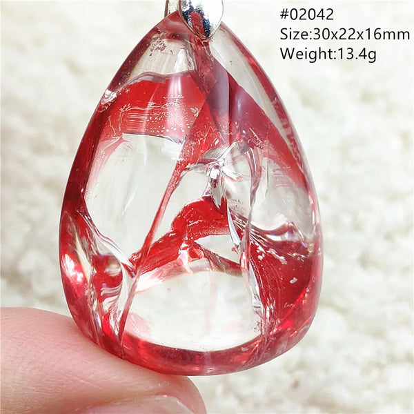 Red Limonite Quartz Pendant-ToShay.org