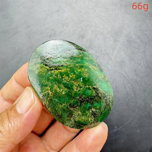 Green Verdite Palm Stone-ToShay.org