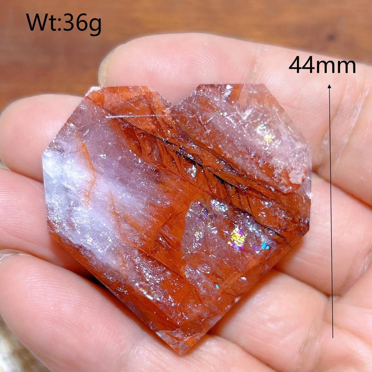 Orange Rainbow Fire Quartz-ToShay.org