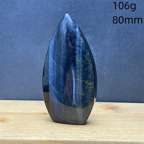 Blue Tiger Eye Stone Flame-ToShay.org