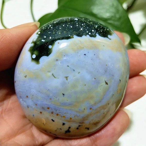 Ocean Jasper Palm Stone-ToShay.org