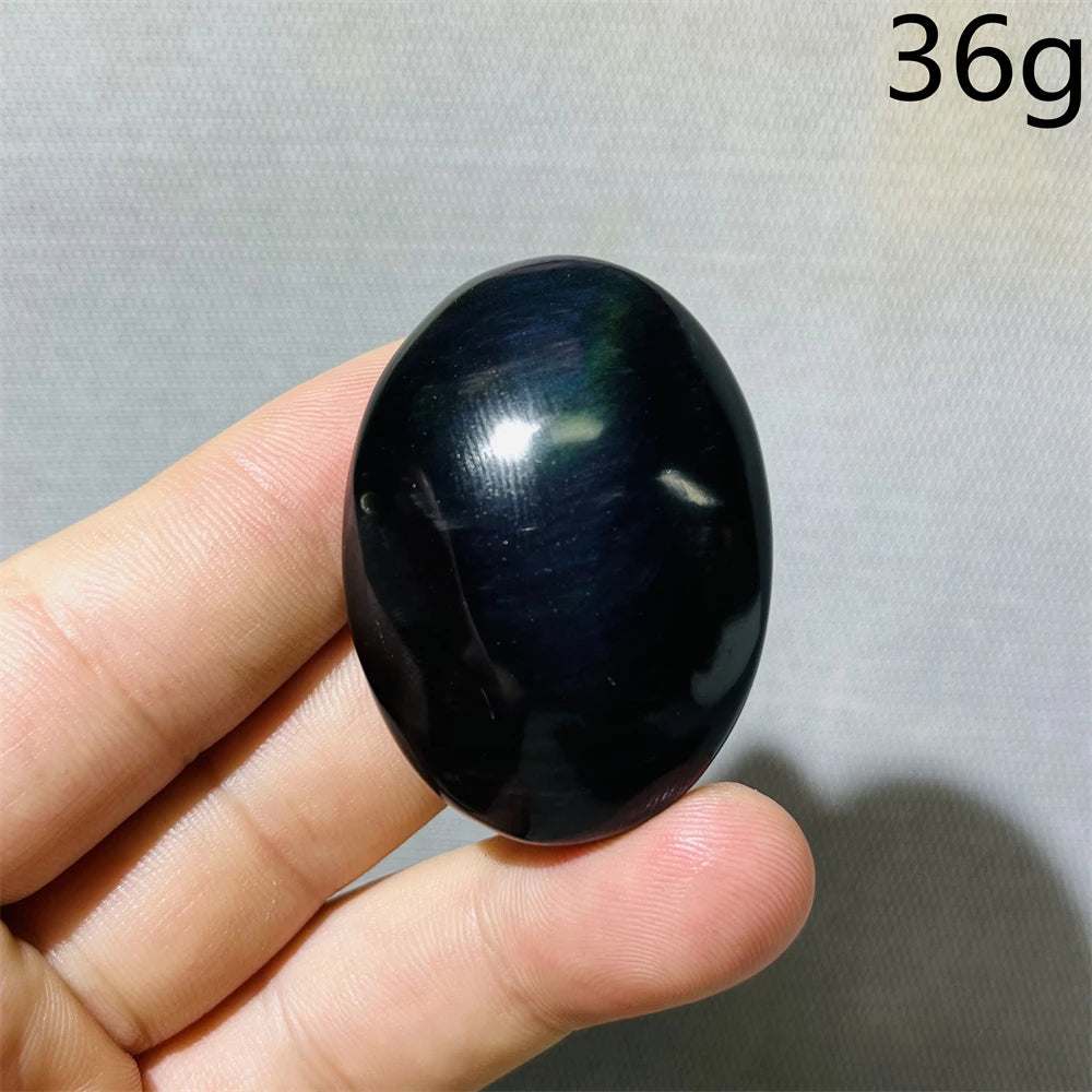 Rainbow Obsidian Palm Stone-ToShay.org