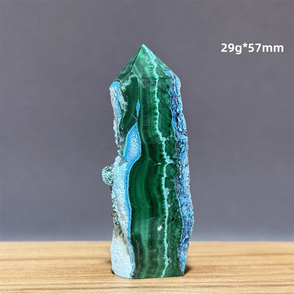 Blue Green Chrysocolla Tower-ToShay.org