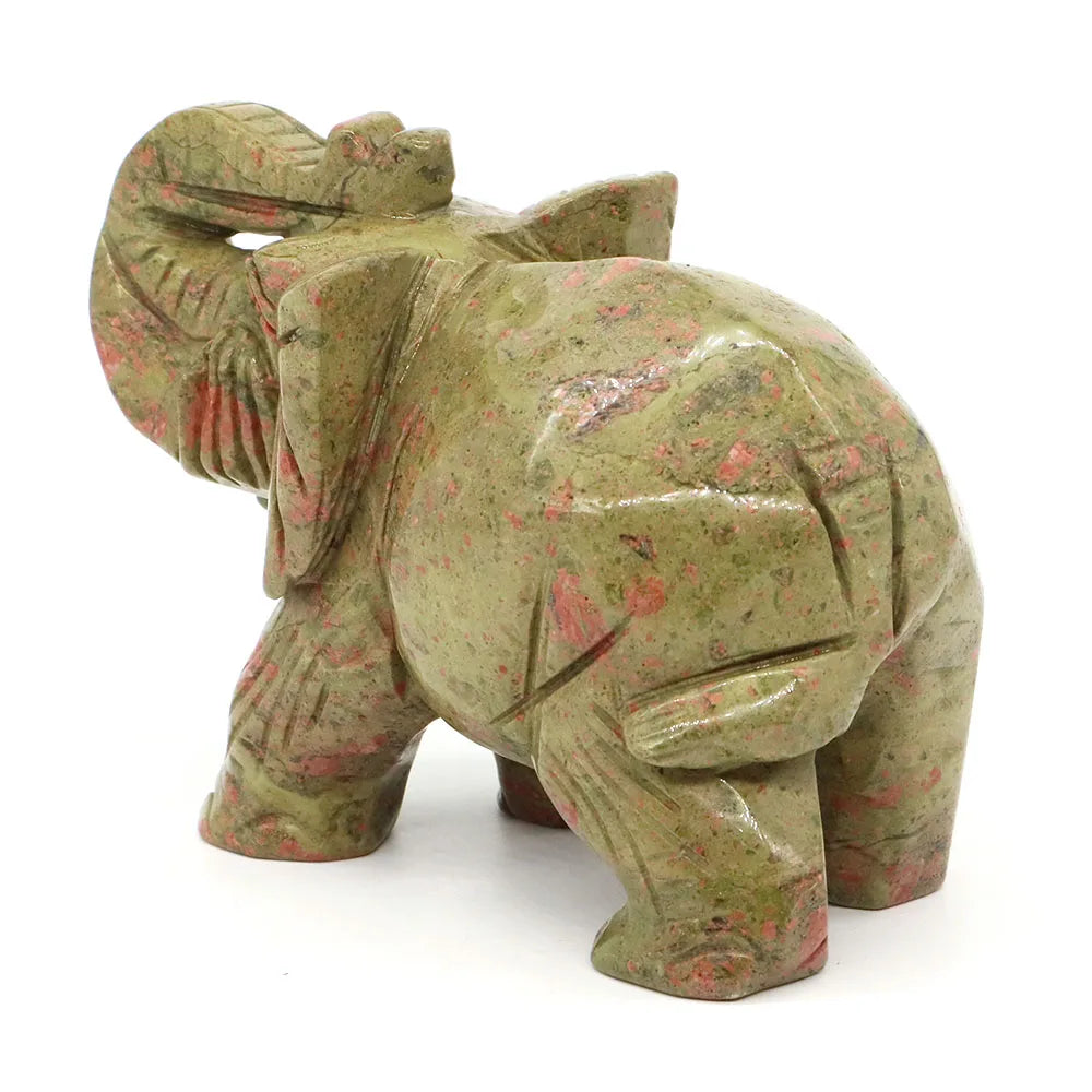Green Unakite Elephant-ToShay.org