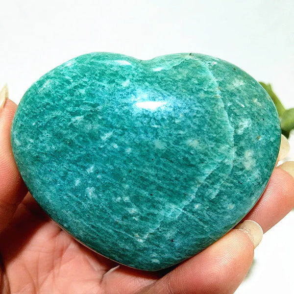 Blue Amazonite Stone Heart-ToShay.org