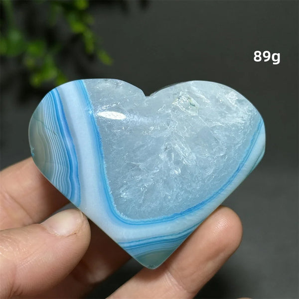 Blue Agate Heart-ToShay.org