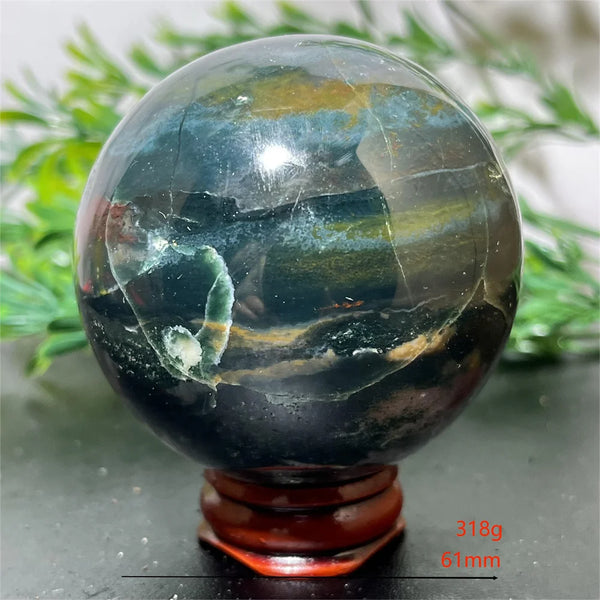 Green Ocean Jasper Ball-ToShay.org