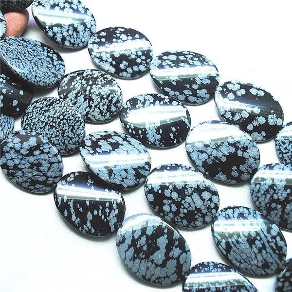Black Snowflake Obsidian Beads-ToShay.org