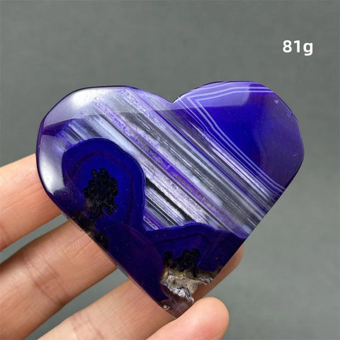 Purple Agate Heart-ToShay.org