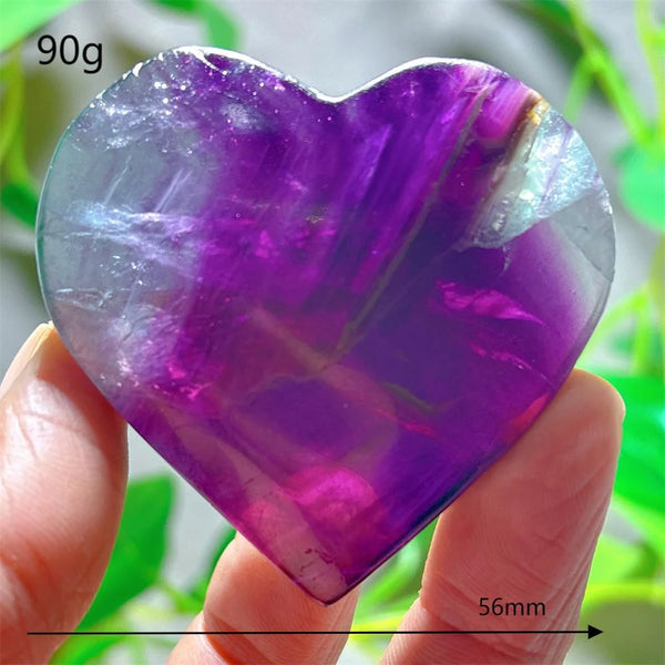 Rainbow Fluorite Heart-ToShay.org