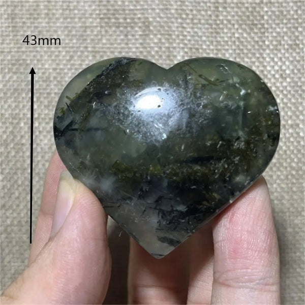 Green Grape Prehnite Hearts-ToShay.org