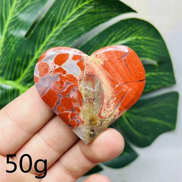 Red Jade Agate Heart-ToShay.org