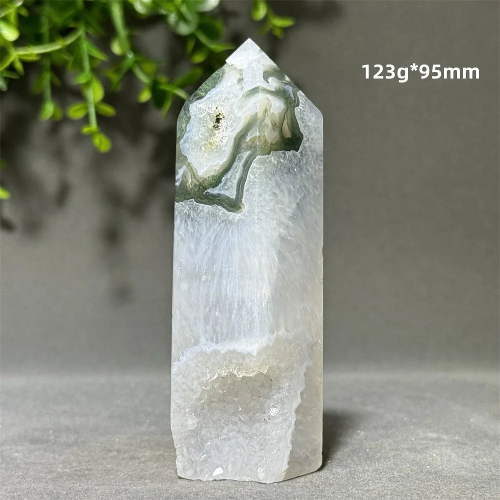 Green Aquatic Agate Tower-ToShay.org