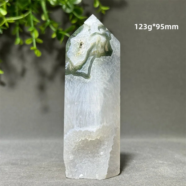 Green Aquatic Agate Tower-ToShay.org