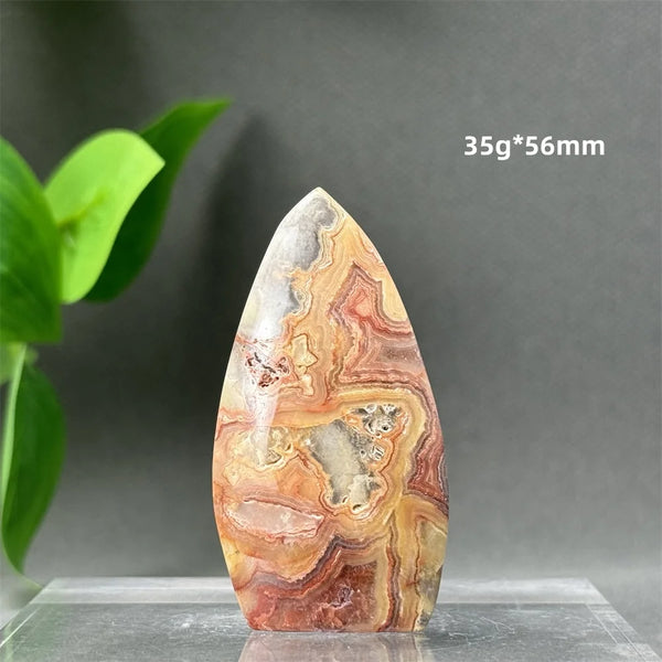 Yellow Crazy Agate Torch-ToShay.org