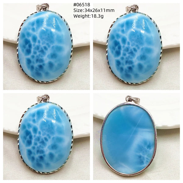 Blue Larimar Pendant-ToShay.org