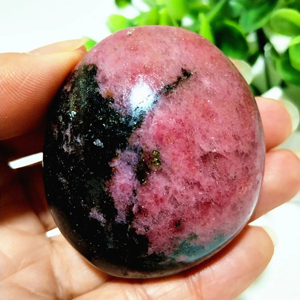 Pink Rosestone Palm Stone-ToShay.org
