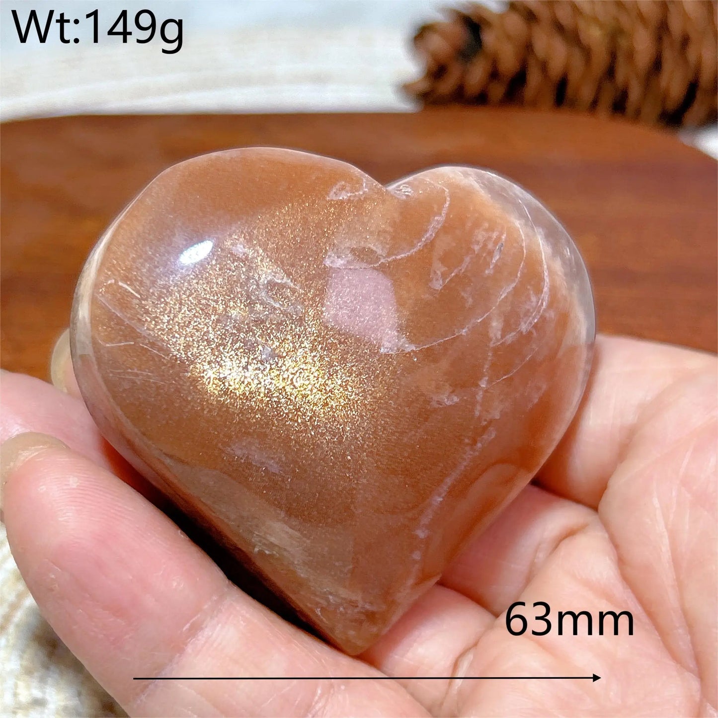 Orange Sunstone Hearts-ToShay.org