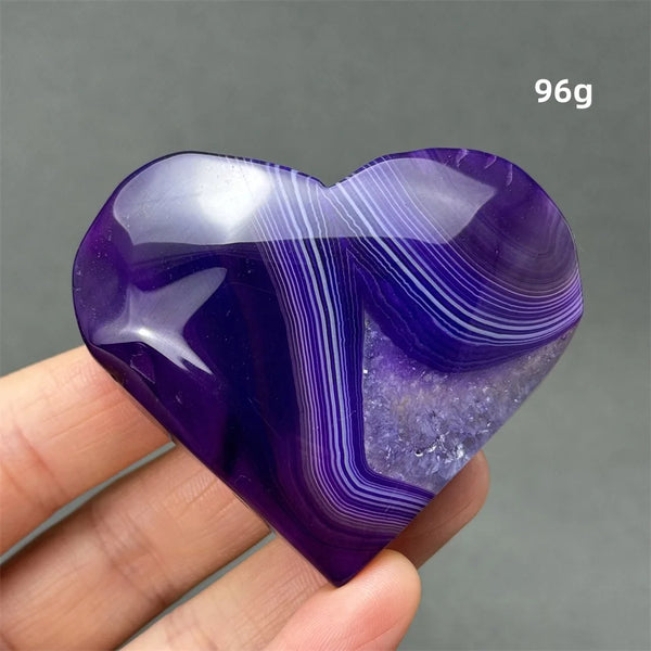 Purple Agate Heart-ToShay.org