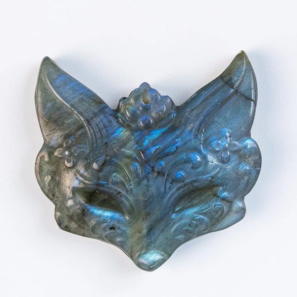 Blue Labradorite Fox Head-ToShay.org