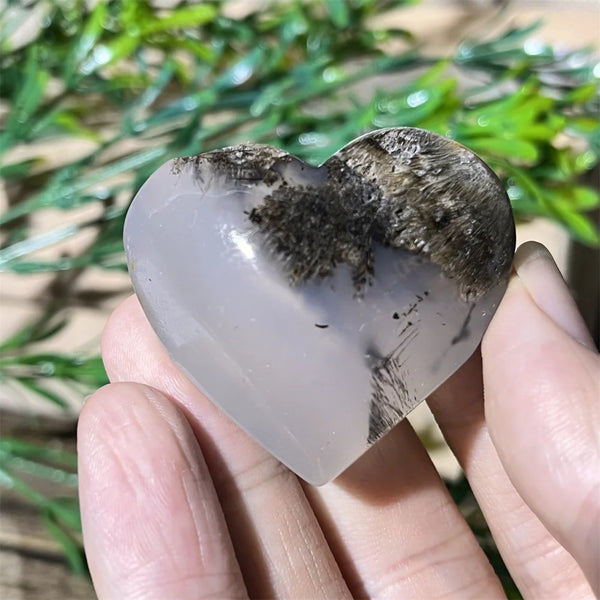 Yellow Hair Agate Heart-ToShay.org