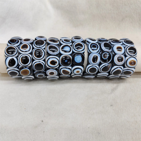 Black White Agate Bracelet-ToShay.org