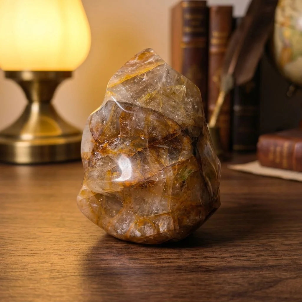 Yellow Fire Quartz Torch-ToShay.org