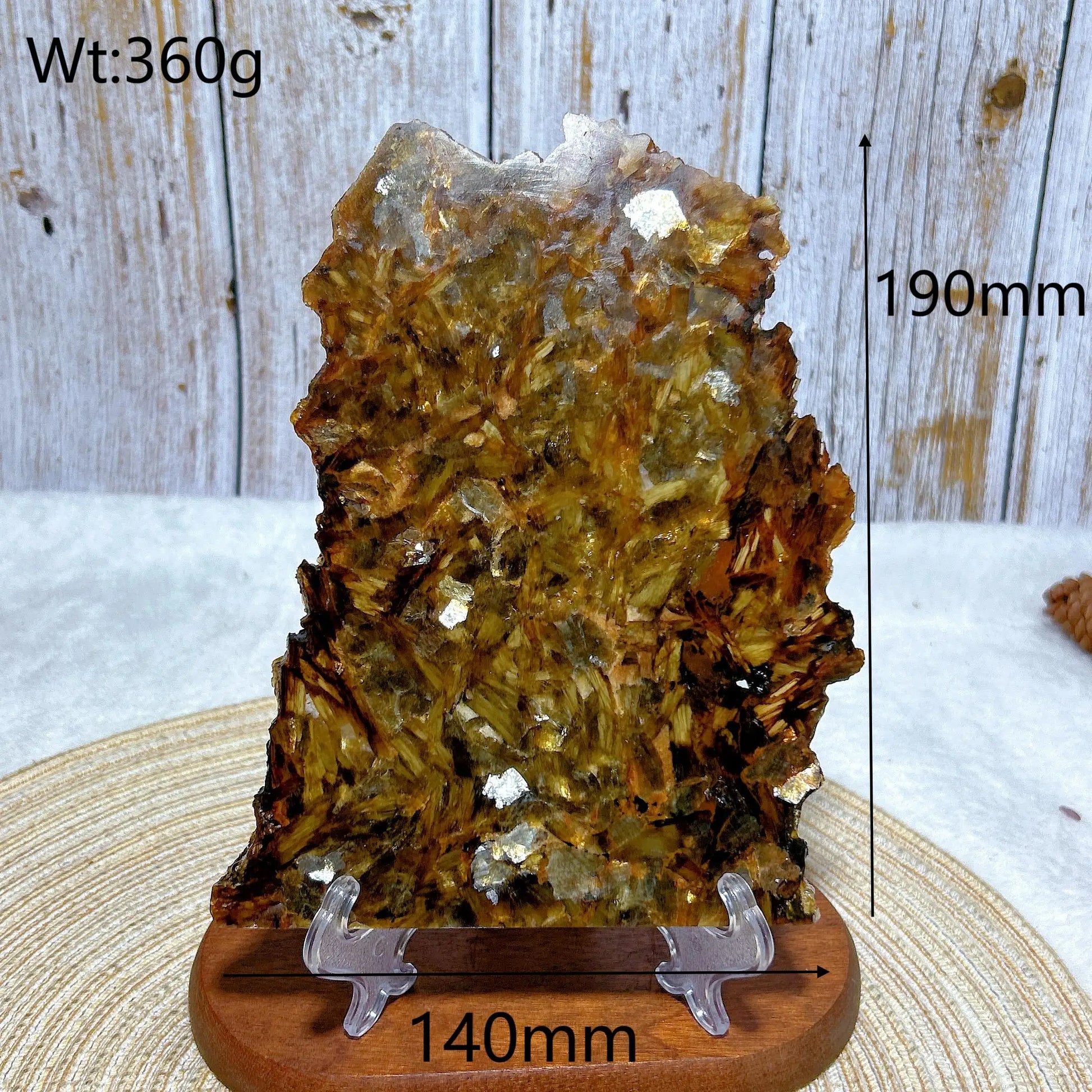 Gold Flash Phlogopite Mica Slab-ToShay.org