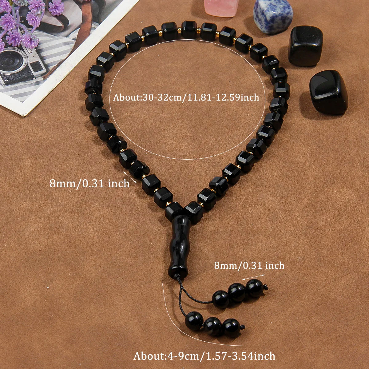 Black Agate Prayer Beads-ToShay.org