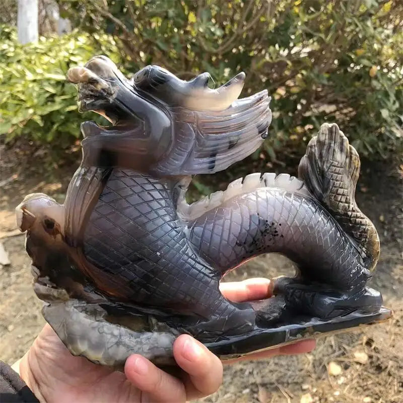 Grey Agate Dragon-ToShay.org