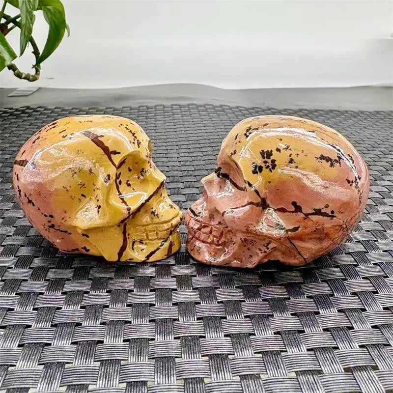 Pink Picture Stone Skull-ToShay.org