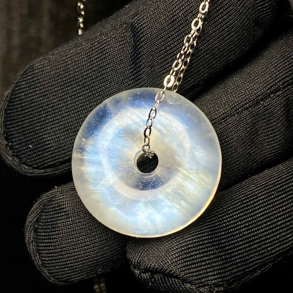 Blue Light Moonstone Donut-ToShay.org