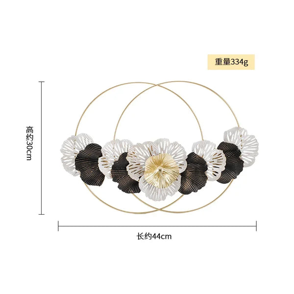 Gold Flower Iron Wall Art-ToShay.org