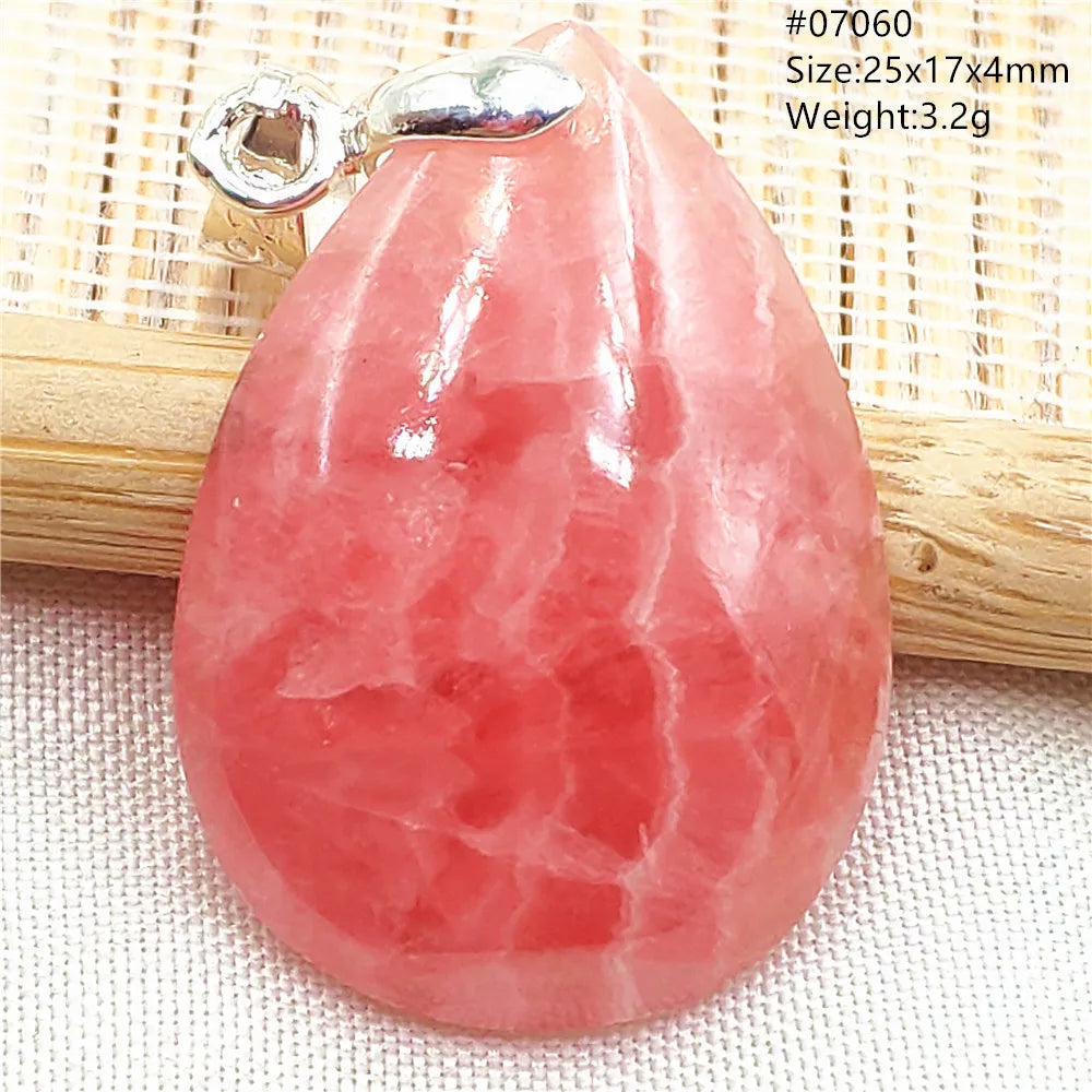 Red Rhodochrosite Pendant-ToShay.org