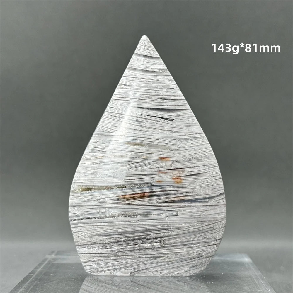 White Lace Agate Torch-ToShay.org