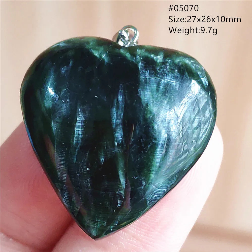Green Seraphinite Pendant-ToShay.org