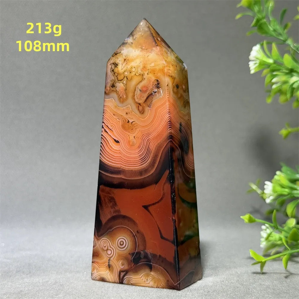 Black Striped Agate Obelisk-ToShay.org