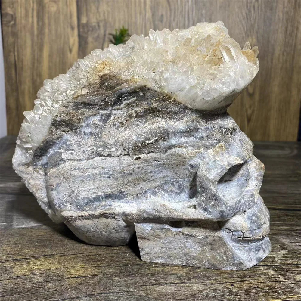 Clear Quartz Crystal Skull-ToShay.org