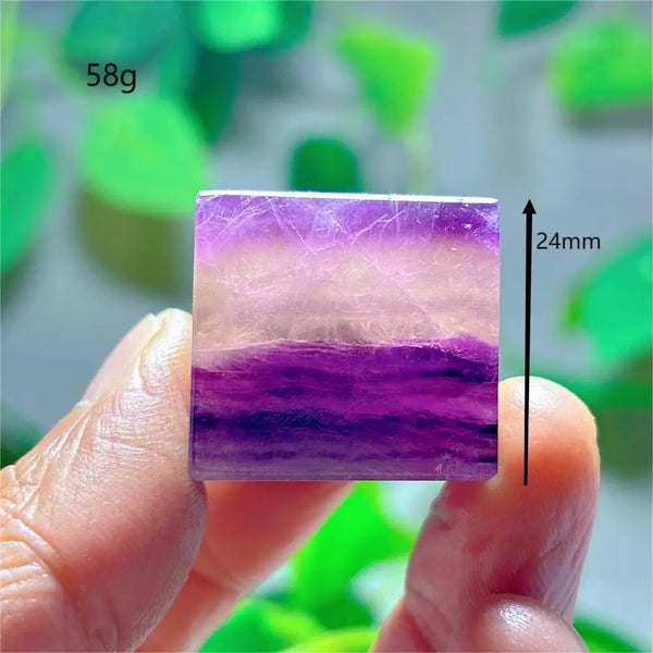 Purple Fluorite Crystal Square-ToShay.org
