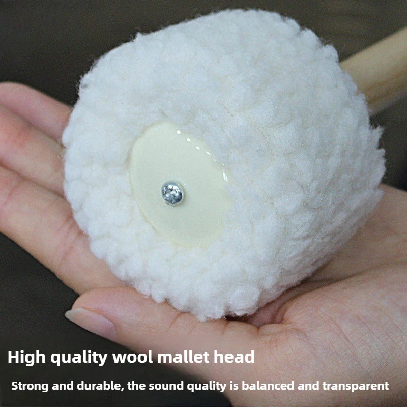 Professional Gong Hammers Drumsticks Woolen Felt Sound Therapy Singing Bowl Mallet Meditation Percussion Instrument Accessories-ToShay.org