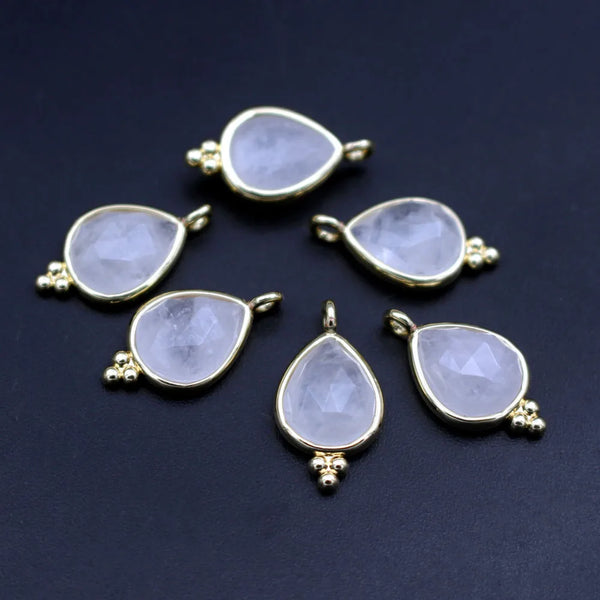Mixed Crystal Teardrop Charms-ToShay.org