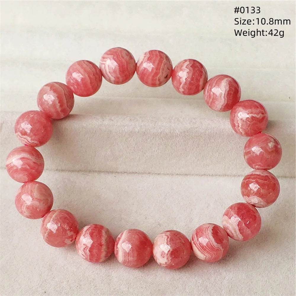 Red Rhodochrosite Bracelet-ToShay.org