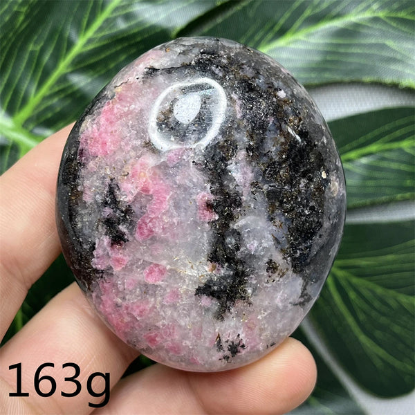 Pink Rhodonite Palmstone-ToShay.org