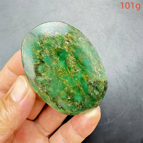 Green Verdite Palm Stone-ToShay.org
